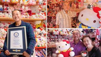 71歲日本硬漢員警花2000萬收藏上萬個Hello Kitty破紀錄！被父親罵娘炮，卻靠玩偶喜結良緣？