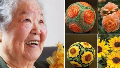 日本97歲婆婆花30年做500個唯美花球，被各大博物館爭相收藏！網友：手太巧了！