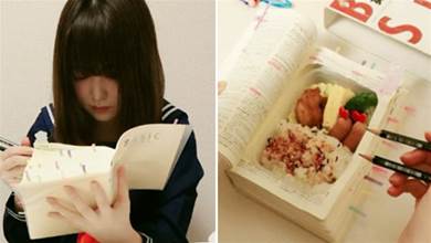 日本少女挖空字典只為上課偷吃，幾萬人在網上圍觀她的「沙雕」生活！
