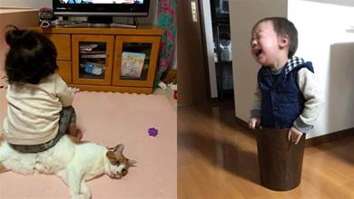小朋友到底有多難帶？日本父母紛紛曬自家寶寶讓人哭笑不得的衝擊照！