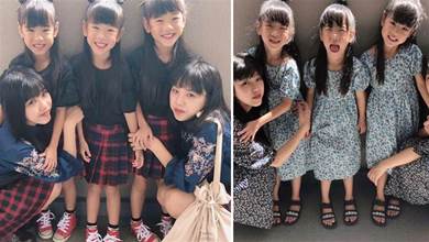 又想騙我生女兒！日本媽「生完雙胞胎後又來三胞胎」 5個女兒如「復製粘貼」 網喊：幸福×5倍！