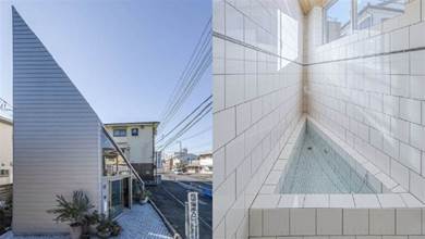 日本怪到「離譜」的三角形住宅，連浴缸都是三角形？網友：這怎麼住啊XD