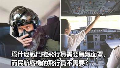戰鬥機飛行員為什麼必須戴氧氣罩而客機不用？長知識了