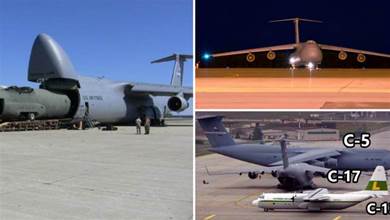 美國超級運輸機抵達阿富汗，鯨吞絕技，一次運千人不成問題，C17都算小弟