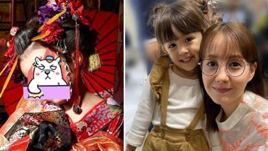 日本超美混血兒因COS花魁裝扮「過于成熟」，網友怒斥其父母：她才6歲