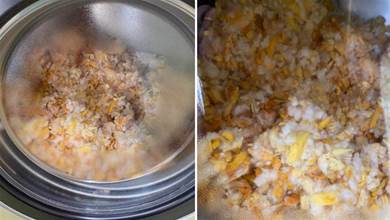 日本網友絕了，在洗衣機裡做蛋炒飯，網友：粒粒分明顏色金黃看起來很美味！