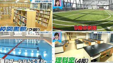 日本土豪們的公立小學，據說耗資100億建成…網友：真豪華