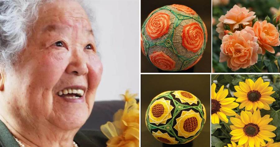 日本97歲婆婆花30年做500個唯美花球，被各大博物館爭相收藏！網友：手太巧了！