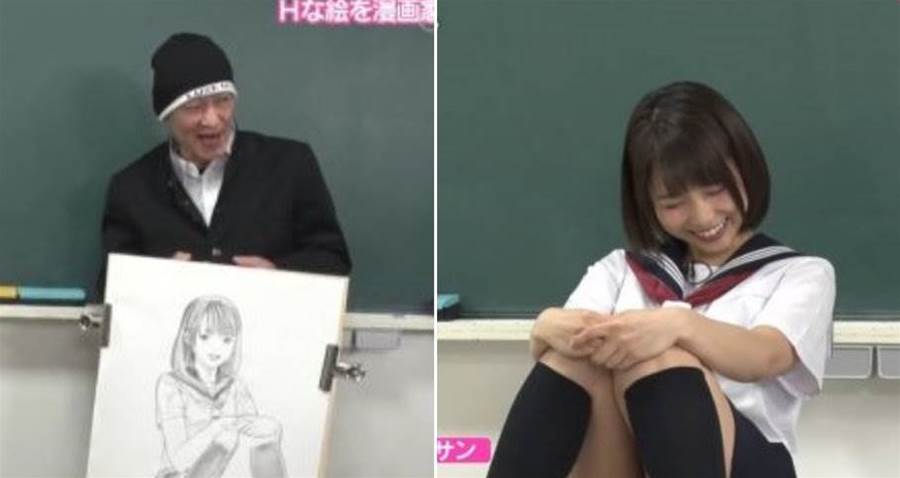 日本無極限！節目放送漫畫家現場描繪女高中生「坐姿」：專家畫就是不一樣