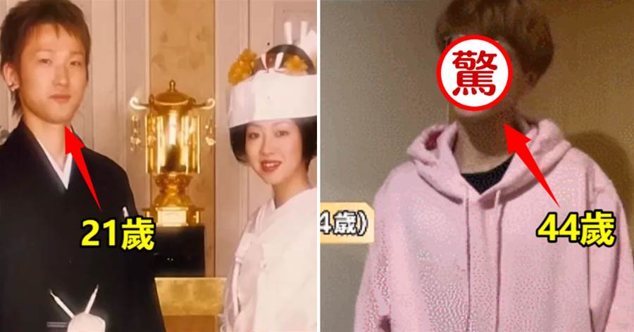 日本「逆天爸爸」火了，「44歲」年齡20歲的臉，金髮粉上衣好像「高中生」，網友：一家七口宛如「同齡」