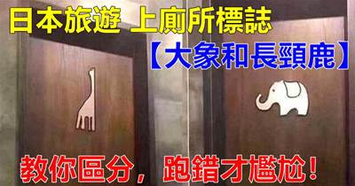 日本旅遊，上廁版上「大象和長勁鹿」的分別！跑錯才尷尬