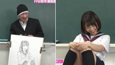 日本無極限！節目放送漫畫家現場描繪女高中生「坐姿」：專家畫就是不一樣