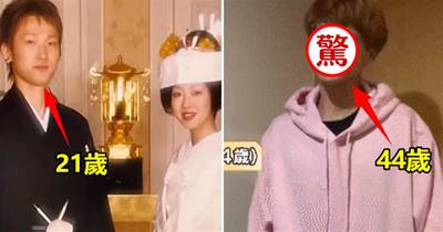 日本「逆天爸爸」火了，「44歲」年齡20歲的臉，金髮粉上衣好像「高中生」，網友：一家七口宛如「同齡」